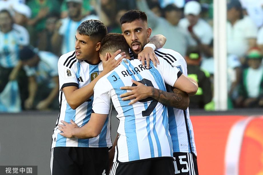 世预赛-天使助攻双响梅西缺席 阿根廷3-0玻利维亚